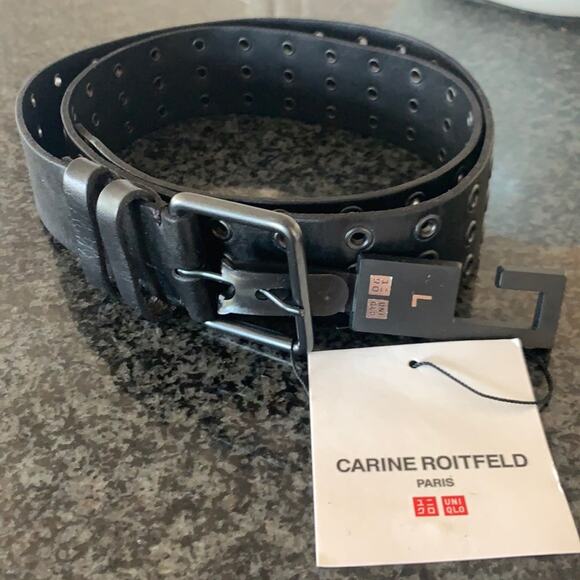 NWT Carine Roitfeld Wide Grommet Belt - Picture 3 of 5